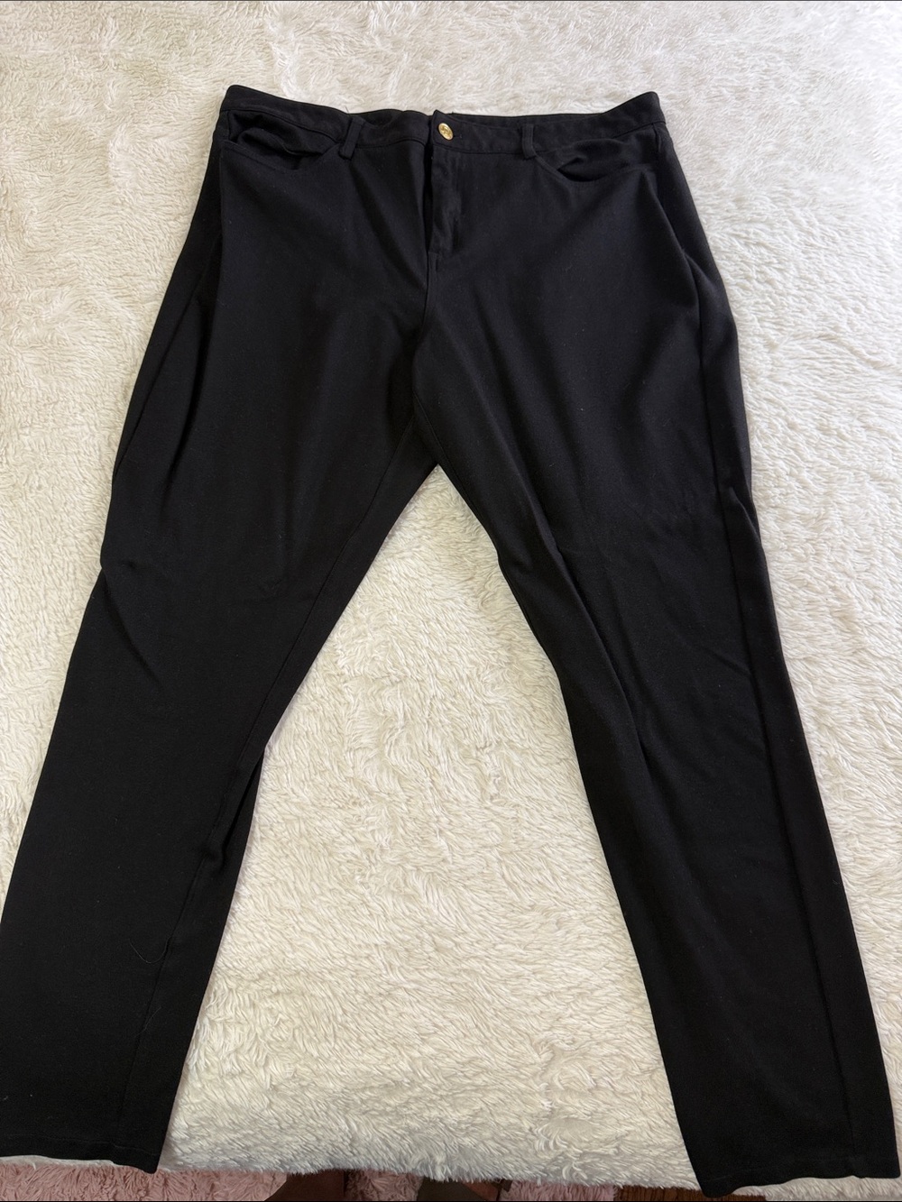 Michael Kors Black Straight Leg Pants